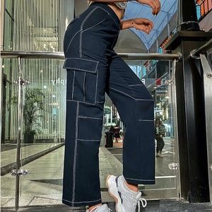 Navy blue cargo pants